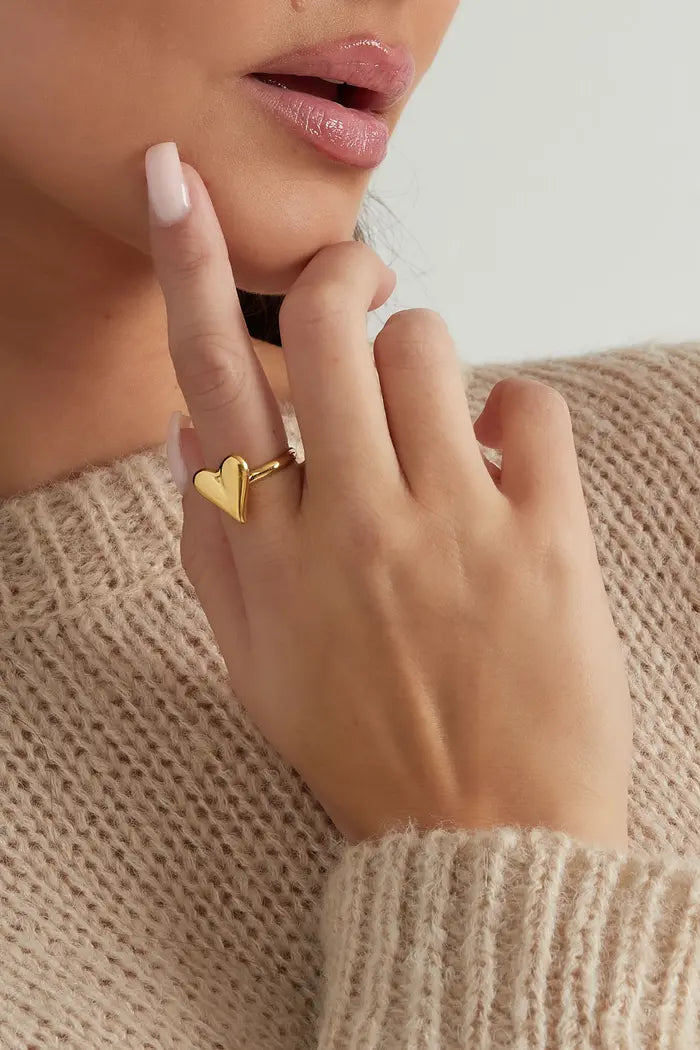 Ring classy hart