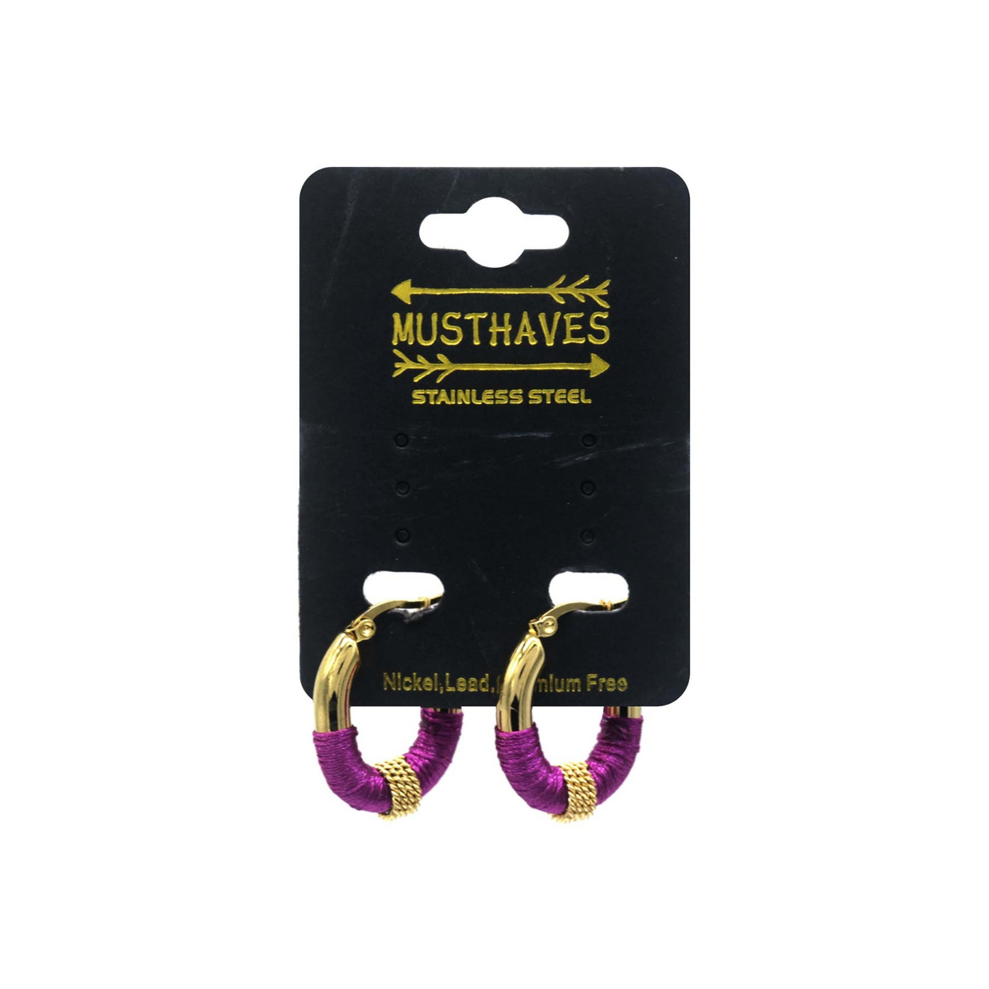 Oorbellen met roze detail