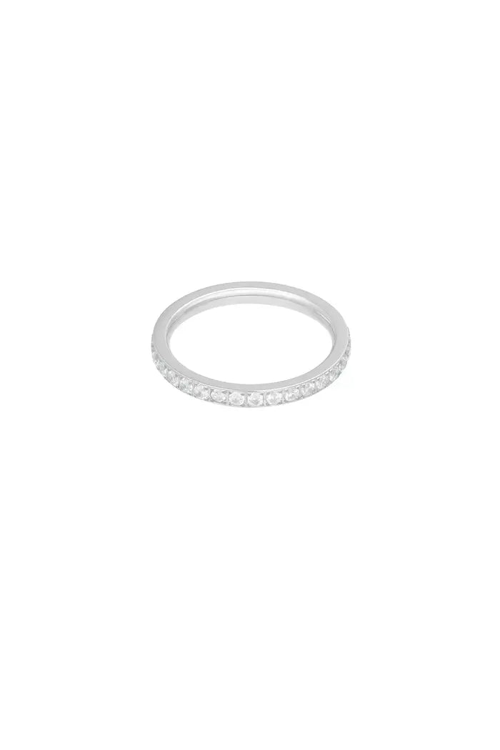 Ring subtiel met steentjes