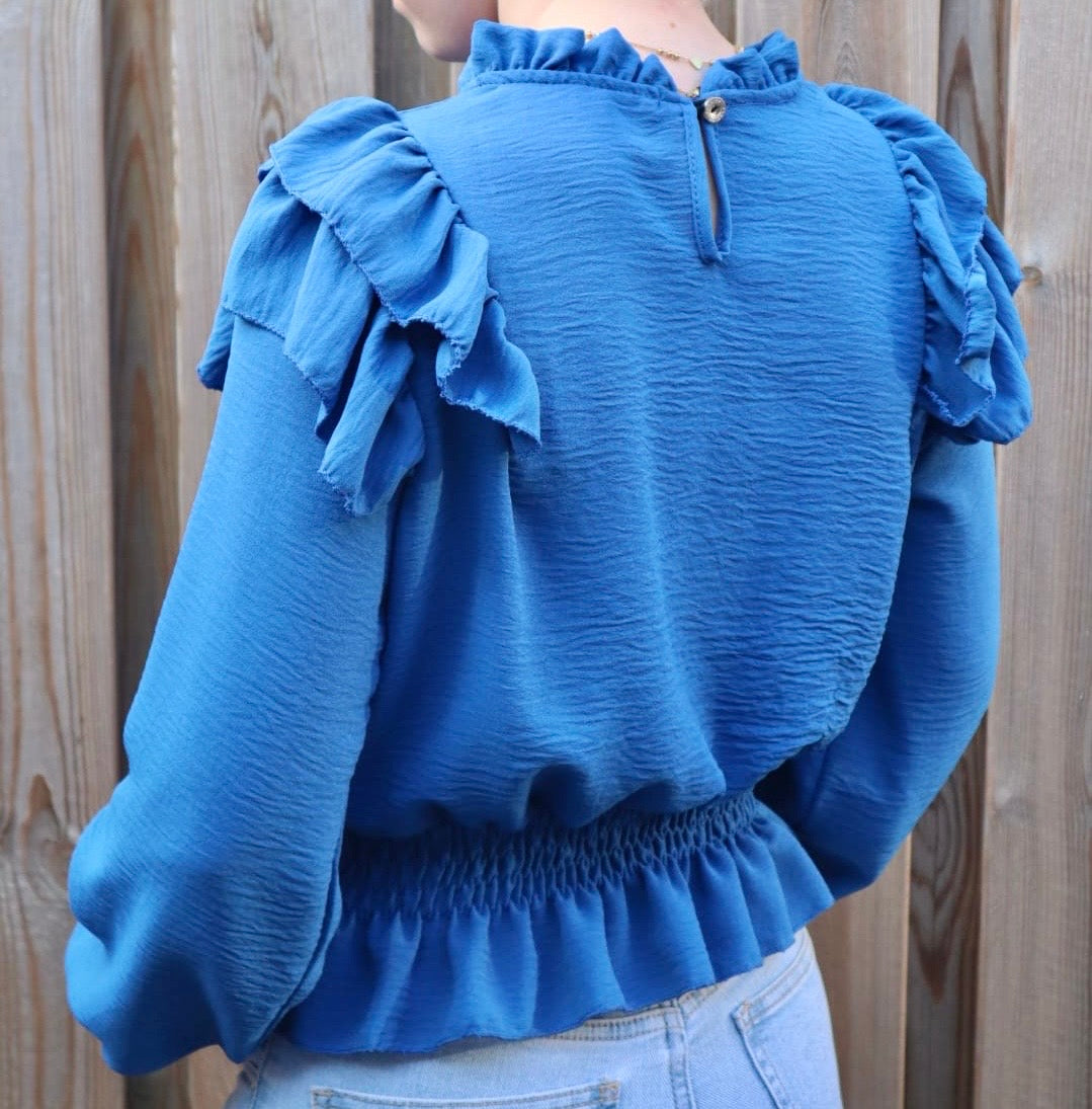 Ivy blouse blauw