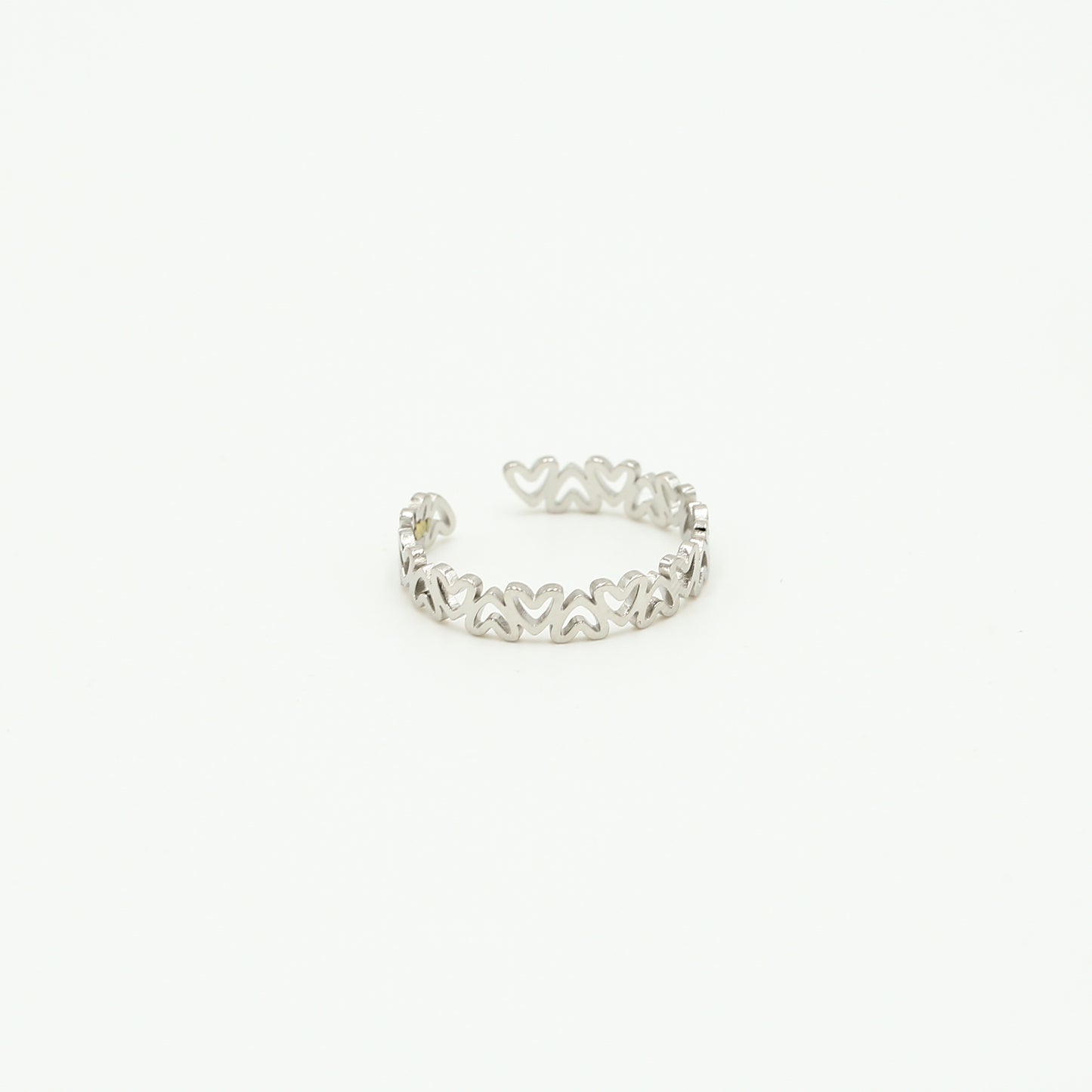 Ring met hartjes patroon