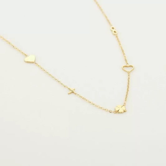 Fijne ketting met figuurtjes