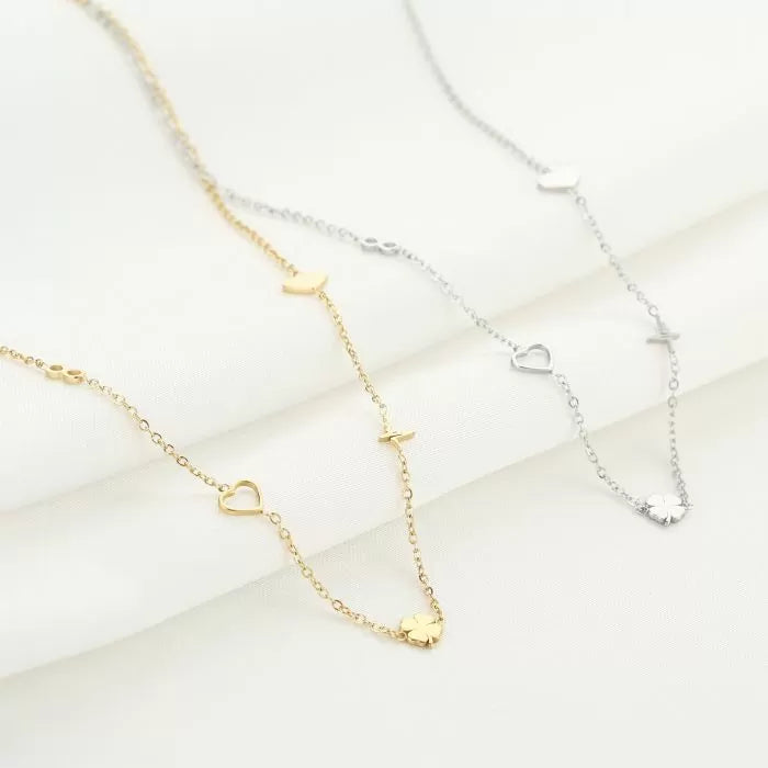 Fijne ketting met figuurtjes