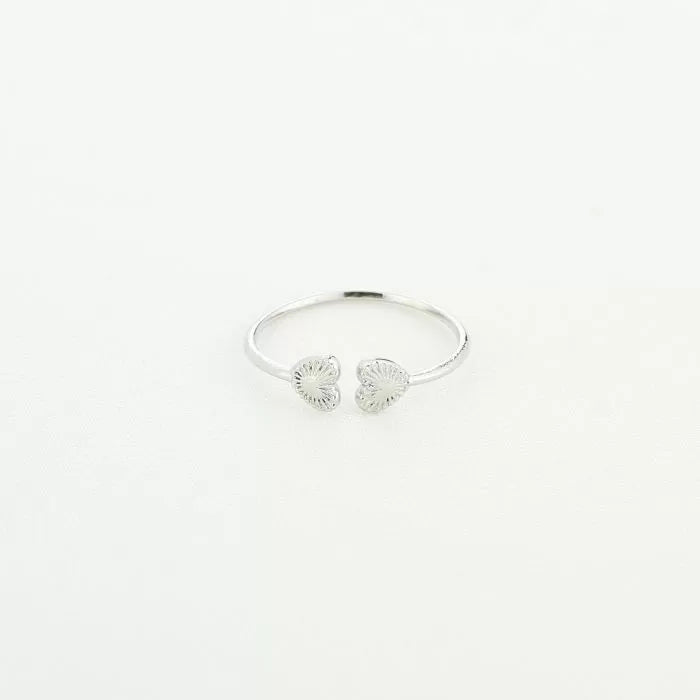 Dubbele hartjes ring