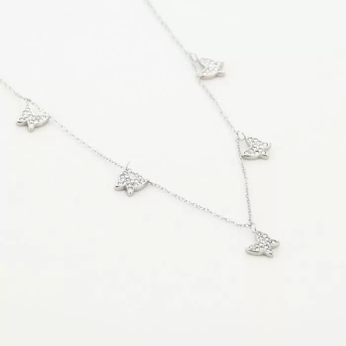 Ketting vlinder met glitters