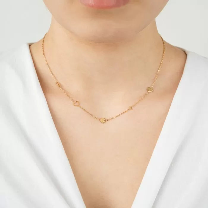 Fijne ketting met figuurtjes