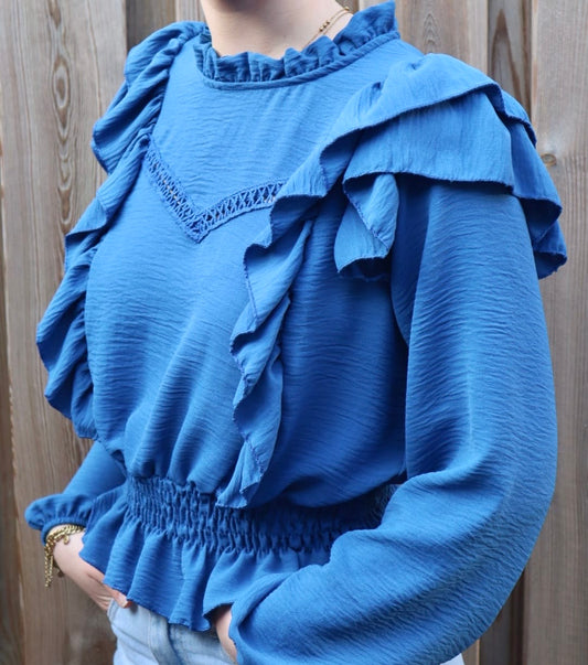 Ivy blouse blauw