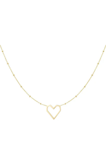 Ketting hart met dots