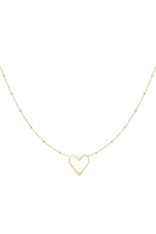 Ketting hart met dots