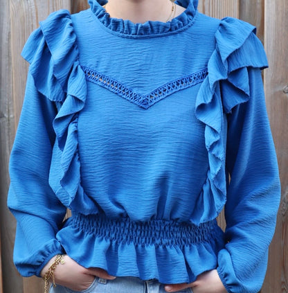 Ivy blouse blauw