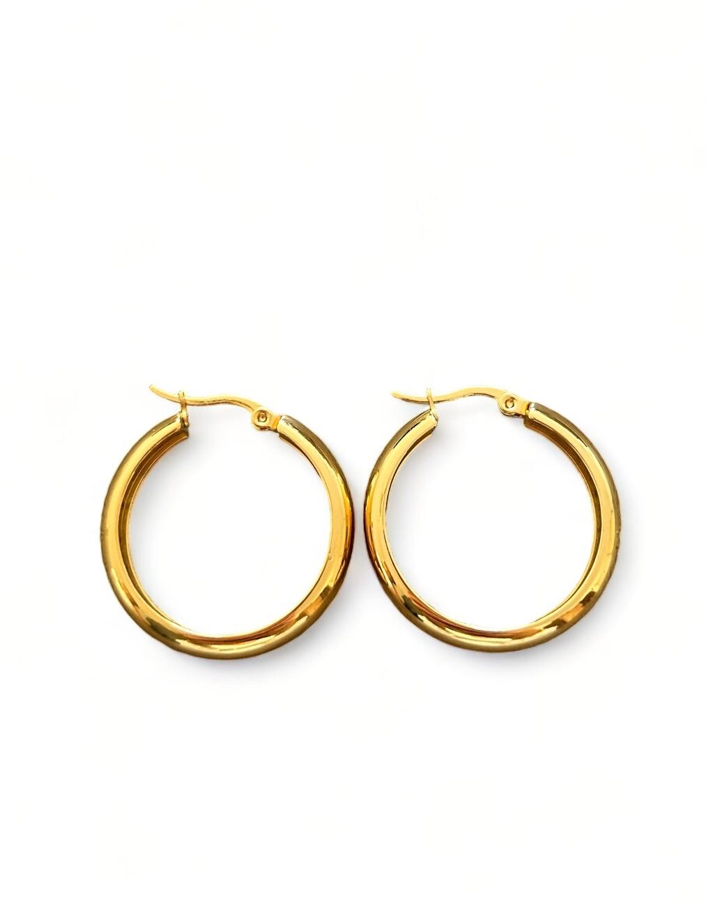 Isabella hoops - Goud