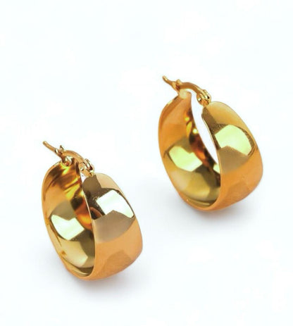 Glossy hoops - Goud