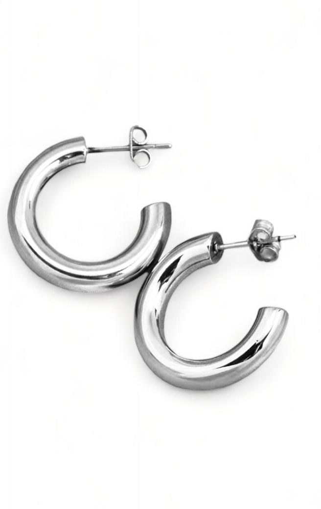 Evy hoops - Zilver