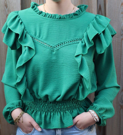 Ivy blouse groen