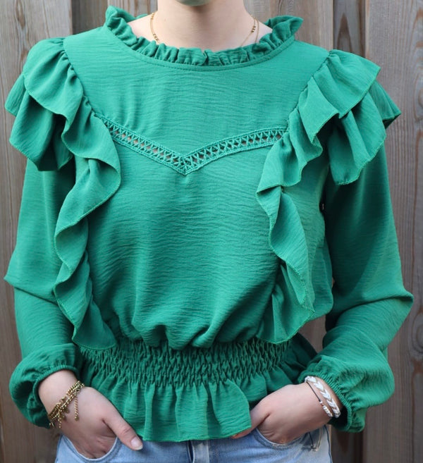 Ivy blouse groen